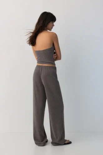 Halter-Top aus Krepp