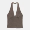 Halter-Top aus Krepp Halter-Top aus Krepp