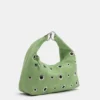 Handtasche aus Kunstleder mit Nieten