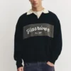 Hasriver-Poloshirt mit grafischem Einsatz