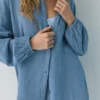 Hemden mit Stehkragen im Gaze-Look