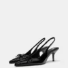 High Heels aus Lackleder mit Schleife