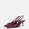 High Heels aus Lackleder mit Schleife
