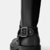 High-Top-Bikerstiefel im Used-Look High-Top-Bikerstiefel im Used-Look