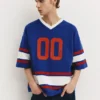 Hockey-T-Shirt mit gesticktem Einsatz