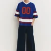 Hockey-T-Shirt mit gesticktem Einsatz