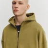 Hoodie in Boxy-Passform mit Reißverschluss