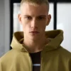 Hoodie in Boxy-Passform mit Reißverschluss