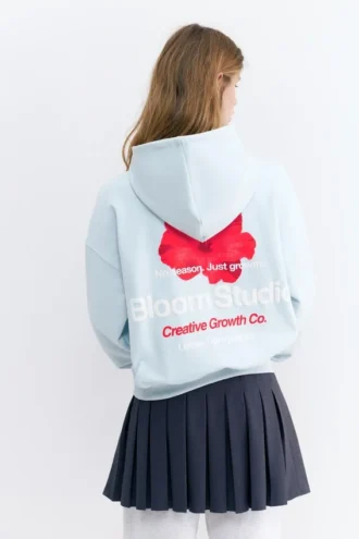 Hoodie mit Blumenprint
