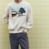 Hoodie mit gesticktem Slogan-Motiv