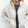 Hoodie mit Grafikprint und Reißverschluss Hoodie mit Grafikprint und Reißverschluss