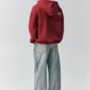 Hoodie mit Reißverschluss und Aufnähern