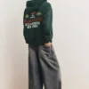 Hoodie mit Reißverschluss und Aufnähern