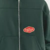 Hoodie mit Reißverschluss und Aufnähern