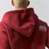 Hoodie mit Reißverschluss und Aufnähern