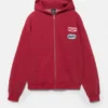Hoodie mit Reißverschluss und Aufnähern