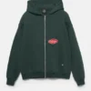 Hoodie mit Reißverschluss und Aufnähern