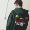Hoodie mit Reißverschluss und Aufnähern