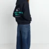 Hoodie mit Sternen-Slogan Hoodie mit Sternen-Slogan
