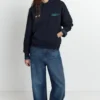 Hoodie mit Sternen-Slogan Hoodie mit Sternen-Slogan