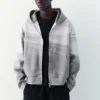 Interlock-Hoodie mit Reißverschluss Interlock-Hoodie mit Reißverschluss