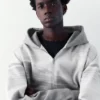 Interlock-Hoodie mit Reißverschluss Interlock-Hoodie mit Reißverschluss