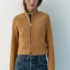 Jacke aus 100 % Wildleder