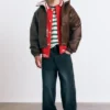 Jacke aus Kunstleder im Used-Look
