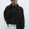 Jacke aus Kunstwildleder
