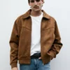 Jacke aus Kunstwildleder