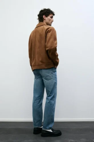 Jacke aus Kunstwildleder