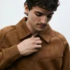 Jacke aus Kunstwildleder