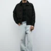 Jacke aus Kunstwildleder