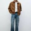 Jacke aus Kunstwildleder