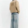 Jacke mit kontrastierendem besticktem Kragen