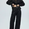 Jeans mit lockerer Passform und weitem Bein