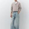 Jeans mit Naht