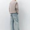 Jeans mit Naht