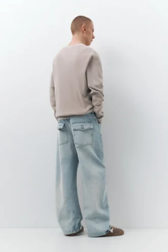 Jeans mit Naht