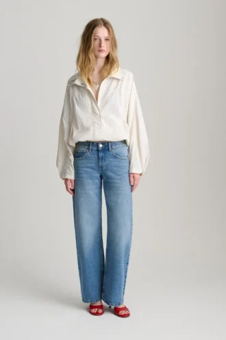 Jeans mit niedriger Leibhöhe und geradem Bein