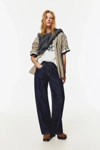Jeans mit niedriger Leibhöhe und geradem Bein