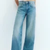 Jeans mit niedriger Leibhöhe und geradem Bein Jeans mit niedriger Leibhöhe und geradem Bein