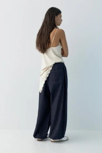 Jeans mit tiefem Schritt