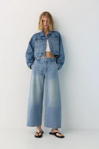 Jeans mit verstellbarer Taille und Ballon-Schnitt