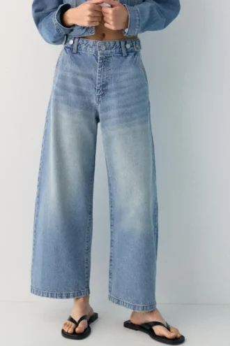 Jeans mit verstellbarer Taille und Ballon-Schnitt