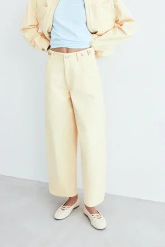 Jeans mit verstellbarer Taille und Ballon-Schnitt