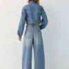 Jeans mit verstellbarer Taille und Ballon-Schnitt Jeans mit verstellbarer Taille und Ballon-Schnitt