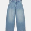 Jeans mit verstellbarer Taille und Ballon-Schnitt Jeans mit verstellbarer Taille und Ballon-Schnitt