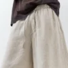 Jogger-Bermudashorts aus 100 % Leinen