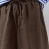 Jogger-Bermudashorts aus 100 % Leinen